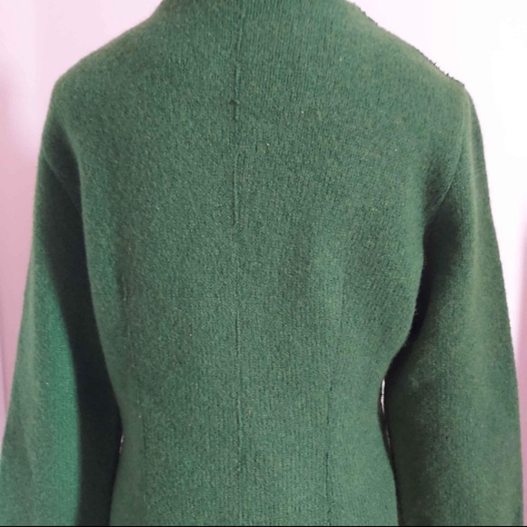 100% Wool Grass Green Blazer with Silver Buttons - Picture 2 of 6